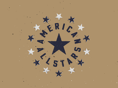 American Allstars america american stars type typography