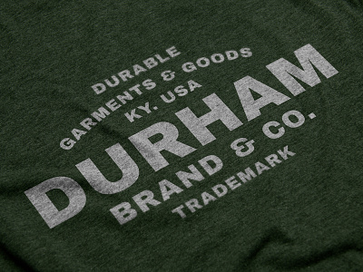Durable Garments & Goods apparel kentucky sweater type typography