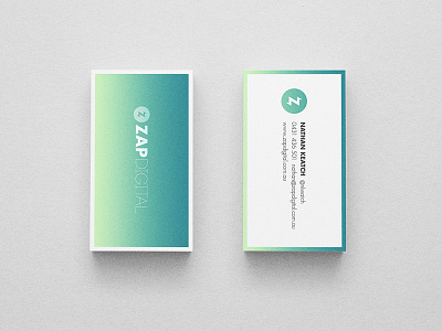 Zap Digital Business Card branding business card zap