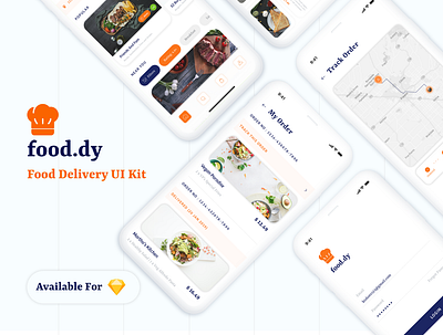 Food Delivery App android app branding delivery design flat food ios app design mobile order ordering ui ui ux design ux