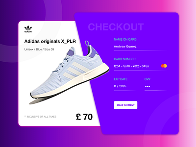 DailyUI #002 Credit card checkout