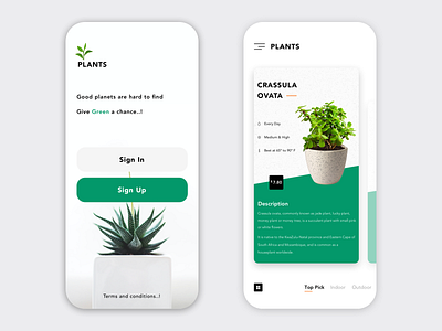 Plants App UI