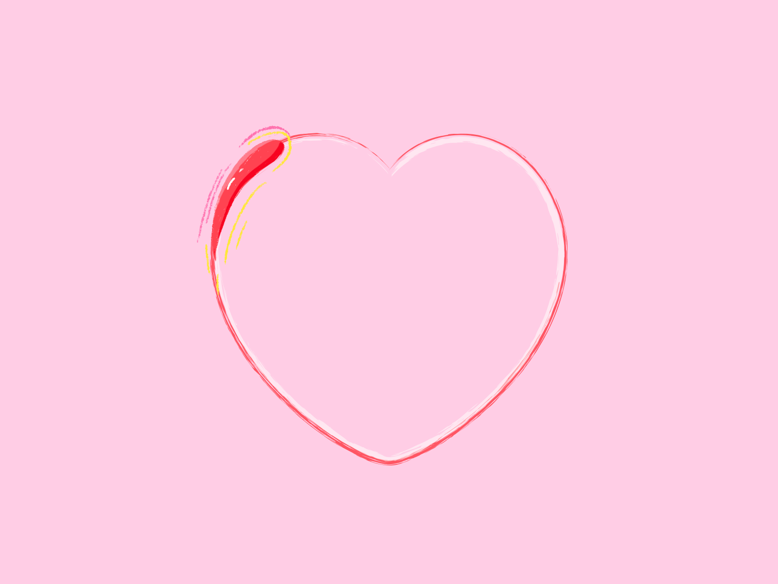 Infinity Love 🥰 animation color frame by frame heart love pink