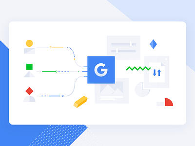 Google Data 🔵 attendify avatar banner color data google icon illustration integration logo website