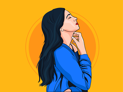 draw01 01 illustration portrait vector woman