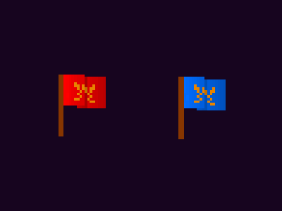 Pixel Flags blue flags medieval medieval flags piskel pixel pixel flag red