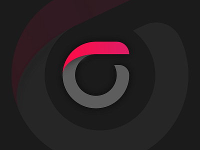 O Logo black and red black and red logo glow gradient logo modern o o logo red and black red and black logo