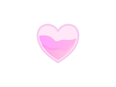 Heart No 2 affinity affinity designer flow glow gradient heart love pink