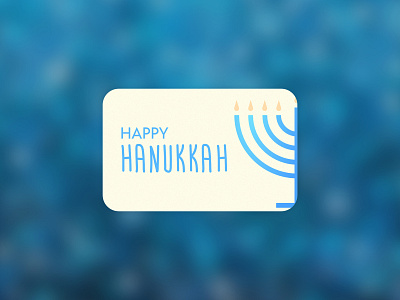 Hanukkah Gift Card affinity affinity designer blue chanukkah gift card hanukkah happy holidays holiday card holidays