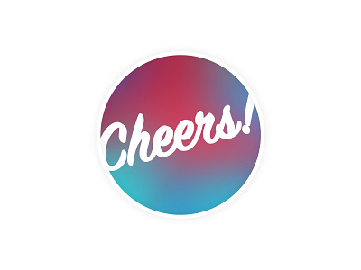 Cheers! Coaster affinity affinity designer cheers circle coaster contest drink photoshop playoff stickermule