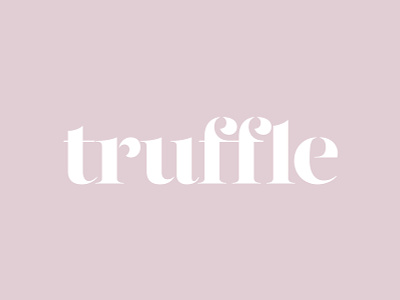 Truffle – Brand Identity – Logo branding fashion brand logo