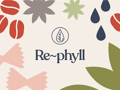 Re-Phyll Brand Identity – Logo Design & Illustrations branding illustration logo zerowastestore