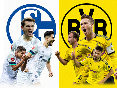 Schalke v Dortmund Revierderby Poster