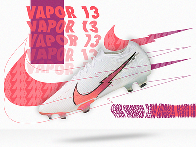 Nike: Flash Crimson Advert advert branding concept cleats football nike nike shoes soccer sport
