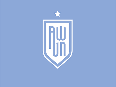 AWJN Football Crest badge branding crest design illustration logo soccer vector