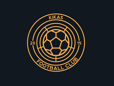 Kikas Football Crest badge crest design football football club illustration logo soccer sports design