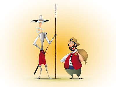 Don Quihott Copy cartoon cervantes character childhood don quixote fairy tale knight legend myth quest vector