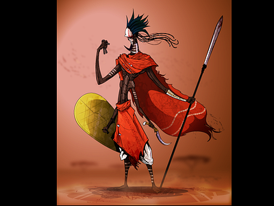 African warrior african cartoon ghost god magician sci fi shaman sorcerer voodoo warlock warrior zulu