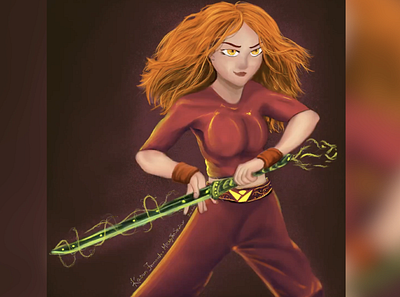 The Wielder character design digital art drawing girl character girl illustration illustration mickey mickeythesaviour painting procreate procreate app procreate art procreateapp sri lanka srilanka sword