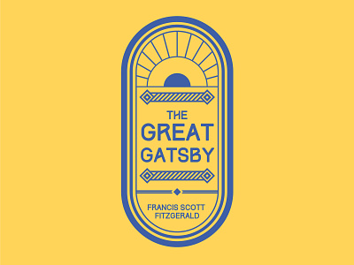 The Great Gatsby artdeco book duotone gatsby geometry minimalist simple thegreatgatsby