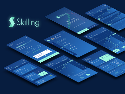 Skilling Mobile App branding etfs interface mobile app mobile design stock app stocks trading app trading stocks trading ui ui