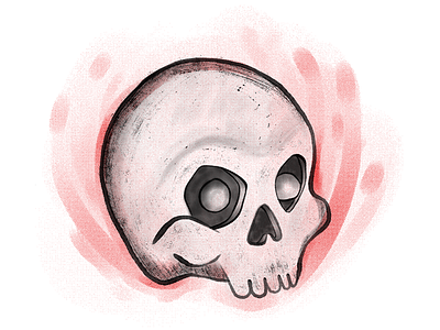 Inktober Day 666! halloween illustration inktober skull spooky