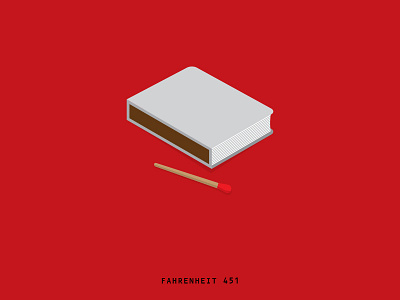 Minimal Movie Posters - Fahrenheit 451