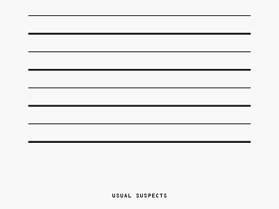 Minimal Movie Posters - Usual Suspects art direction film graphic design minimal movie poster