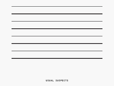 Minimal Movie Posters - Usual Suspects art direction film graphic design minimal movie poster