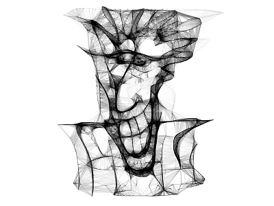 A Sketchy Guy black and white face illustration portrait sketch web