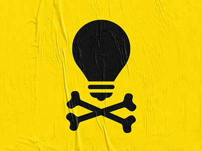 The Skullbulb art direction branding bulb graphic design icon logo pictogram skull