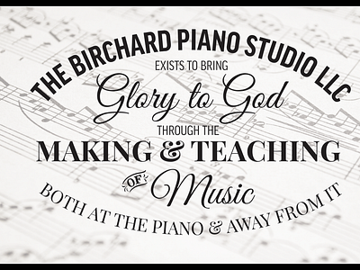 birchard Piano Studio Poster