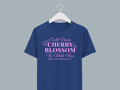 Cherry Blossom Ten Miler T-shirt Design