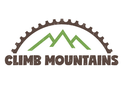 Climb Mountains logo adventure blog branding cycling design logo logo design mountains