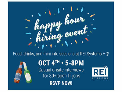 Advertisement - Happy Hour Hiring Event