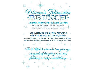Women's Event Flyer