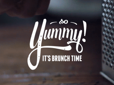 Yummy animation animation cooking food gif typography video yummy