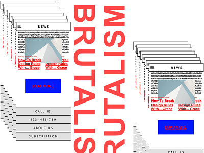 A Brutalist Approach (2) brutalism brutalist mobile ui uiux ux web