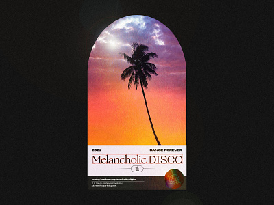 Melancholic Disco acid graphics chrometype design photography typogaphy