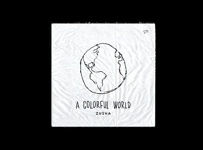 A Colorful World - Album album album cover design illustration music vector
