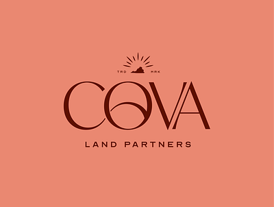 Cova Land Partners Identity brand identity branding design illustration logo minimal typography
