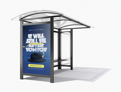 Fedora Hat - Fashion Bus Ad ad branding bus stop design fashion fedora