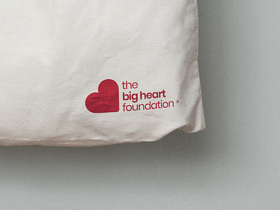 The Big Heart Foundation - Tote Bag bag branding design health heart logo tote bag