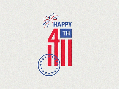 Happy Independence Day! - July 4th america design illustration independenceday july 4th logo retro stamp vintage