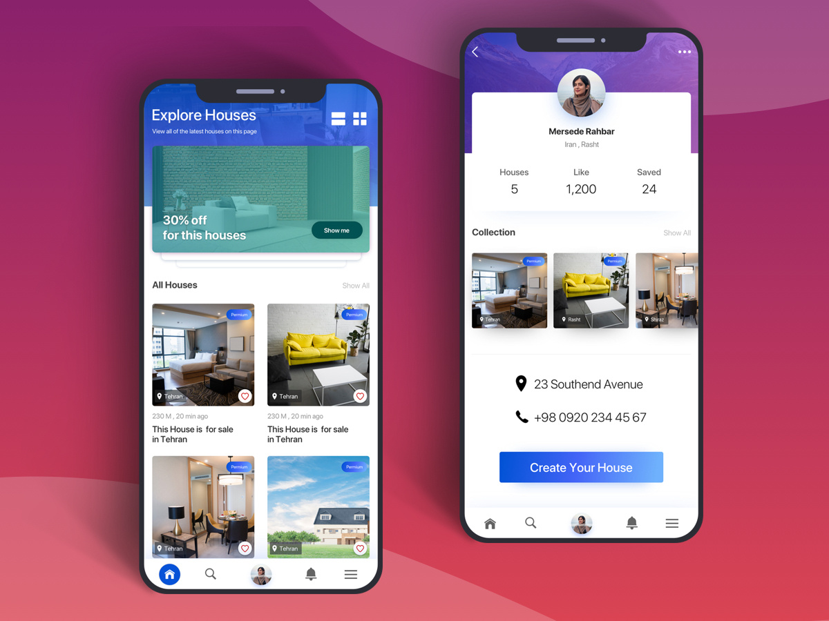 House Finding App Design by Mojtaba Mousavi on Dribbble
