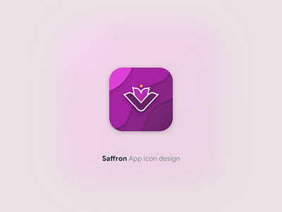 Saffron Icon app branding design english flat icon identity illustration illustrator ios lettering logo minimal mobile persian type typography ui ux vector