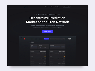 Tronel Landing Page