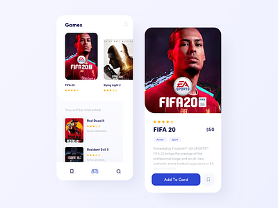 PS4 Game store concept app app design clean ui console design ecommerce fifa fifa 20 game game store minimal navigation product red dead redemption shop sketch store store app ui ui design