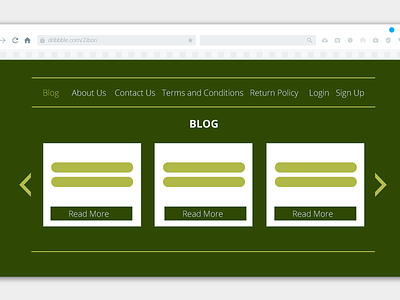 Blog Simple UI Design