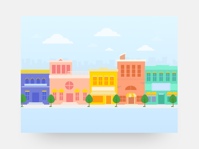 city scape illustration